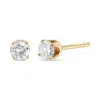 Haus Of Brilliance Ags Certified 14k Yellow Gold 1/2 Cttw 4 Prong Set Brilliant Round-cut Solitaire Diamond Push Back S In Yellow