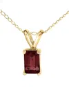 Haus Of Brilliance Colorful Gemstones 14k 0.45 Ct. Tw. Garnet Pendant Necklace In Gold