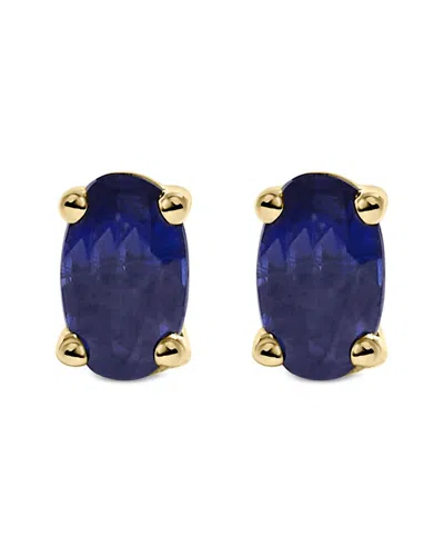 Haus Of Brilliance Colorful Gemstones 14k 0.74 Ct. Tw. Sapphire Stud Earrings