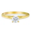Haus Of Brilliance Gia Certified 14k Gold 1/2 Cttw Diamond Solitaire Engagement Ring In Yellow
