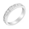 Haus Of Brilliance Igi Certified 1.0 Cttw Diamond 18k White Gold Channel-set Half-eternity Band Wedding Ring In White