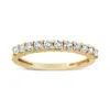 Haus Of Brilliance Igi Certified 1/2 Cttw Diamond 10k Yellow Gold Prong Set Fluted Band Style Wedding Ring In Yellow