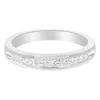Haus Of Brilliance Igi Certified 1/2 Cttw Princess Cut Diamond 18k White Gold Channel Set Half Eternity Style Wedding B In White