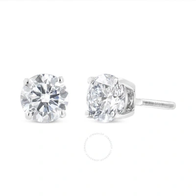 Haus Of Brilliance Igi Certified 14k White Gold 1 1/2 Cttw Lab Grown Diamond Solitaire Stud Earrings