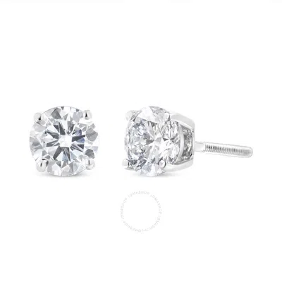 Haus Of Brilliance Igi Certified 14k White Gold 1 1/2 Cttw Lab Grown Diamond Solitaire Stud Earrings