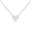 Haus Of Brilliance Igi Certified 14k White Gold 1/2 Cttw Lab Grown Heart Shape Diamond Solitaire 18" Pendant Necklace In White