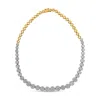Haus Of Brilliance Igi Certified 14k Yellow Gold 14 3/4 Cttw Pave Set Round-cut Diamond Riviera Necklace In Yellow
