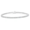Haus Of Brilliance Igi Certified 5.0 Cttw Diamond 14k White Gold Tennis Bracelet In Blue