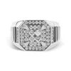 Haus Of Brilliance 14k White Gold Men's Diamond Band Ring In Metallic