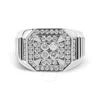 Haus Of Brilliance 14k White Gold Men's Diamond Band Ring In Metallic