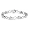 Haus Of Brilliance Platinum 2 1/5 Cttw Baguette Diamond Channel Link Bracelet In White