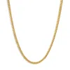 Haus Of Brilliance Semi-solid 14k Yellow Gold 6.1mm Classic Miami Cuban Chain Necklace In Multi