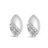 Haus Of Brilliance Sterling Silver 1/6 Ct Diamond & Mirror Polish Pear Shape Stud Earrings (i-j Colo In Metallic