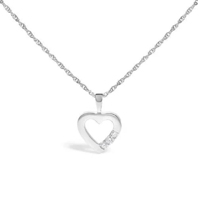 Haus Of Brilliance Silver 0.25 Ct. Tw. Lab-grown Diamond Pendant Necklace