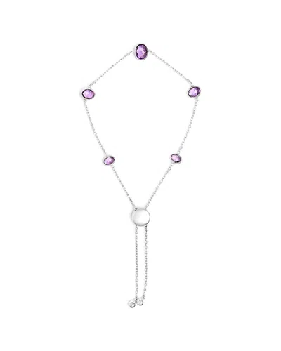 Haus Of Brilliance Silver Link Bracelet In Metallic