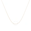 HAUS OF BRILLIANCE HAUS OF BRILLIANCE SOLID 10K ROSE GOLD 0.5MM ROPE CHAIN NECKLACE. UNISEX CHAIN - SIZE 16" INCHES