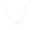 Haus Of Brilliance Solid 10k Rose Gold 0.5mm Rope Chain Necklace. Unisex Chain - Size 18" Inches In Rose Gold-tone