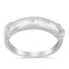 HAUS OF BRILLIANCE HAUS OF BRILLIANCE STERLING SILVER 1/2 CT TDW DIAMOND BAND RING (H-I