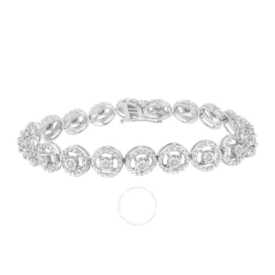 Haus Of Brilliance Sterling Silver 1/2ct Tdw Diamond Tennis Link Bracelet (i-j In White