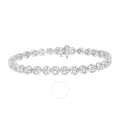 Haus Of Brilliance Sterling Silver 1ct. Tdw Diamond Circle Link Eternity Bracelet (i-j In White