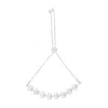 Haus Of Brilliance Sterling Silver Diamond Woven Heart Bolo Bracelet In White