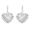 Haus Of Brilliance Sterling Silver Heart Diamond Accent Puff Earrings (i-j In White