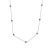 Haus Of Brilliance Sterling Silver Treated Diamond By Yard Necklace In White