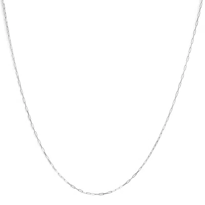 Haus Of Brilliance Unisex Solid 14k Gold 1.5mm Paperclip Chain Necklace