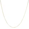 Haus Of Brilliance Unisex Solid 14k Gold 1.5mm Paperclip Chain Necklace In Multi