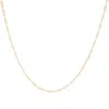 Haus Of Brilliance Unisex Solid 14k Gold 2.5mm Paperclip Chain Necklace