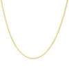 Haus Of Brilliance Unisex Solid 14k Gold 2.8mm Imperial Herringbone Chain Necklace In Multi