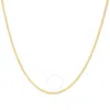 Haus Of Brilliance Unisex Solid 14k Gold 2.8mm Imperial Herringbone Chain Necklace In Yellow