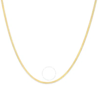 Haus Of Brilliance Unisex Solid 14k Yellow Gold 2.8mm Imperial Herringbone Chain Necklace