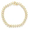 Haus Of Brilliance Yellow Plated Sterling Silver Round-cut Diamond Bracelet In Yellow