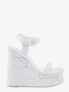 Haus Of Honey Patent Leather Sandals In White