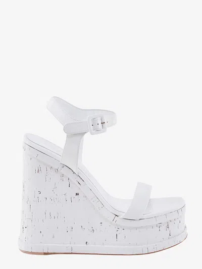 Haus Of Honey Patent Leather Sandals In White