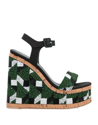 Haus Of Honey Sandals In Green