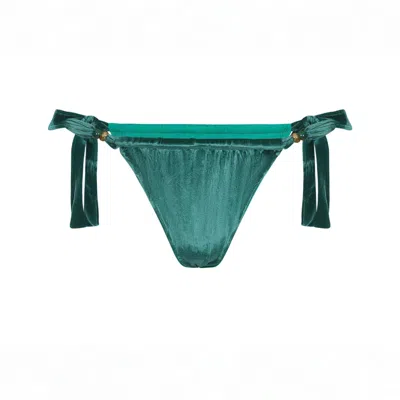 Haus Of Mclees Women's Green Reversible Kyma Bikini Bottom