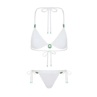 Haus Of Mclees Women's White Anjuna Bikini