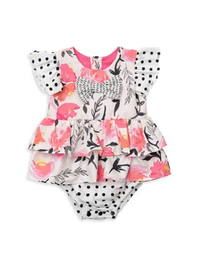 Haute Baby Baby Girl's Pretty In Pink Cotton Dress & Bloomers Set In Pink Multi