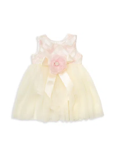 Haute Baby Baby Girl's Zoe's Magic Bow Dress & Bloomers Set In Yellow
