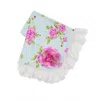Haute Baby Baby Girls Bloomsbury Receiving Blanket In Blue/hot Pink In Multi
