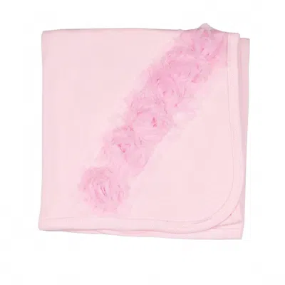 Haute Baby Baby Girls Emma Rose Blanket In Pink