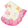 Haute Baby Baby Girls Honey Child Receiving Blanket In Orange/pink/ivory