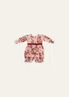 Haute Baby Girl's Autumn Love Bubble Romper In Multi