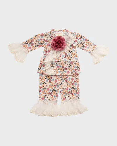 Haute Baby Babies' Girl's Harvest Dream Bubble Print Set In Multi