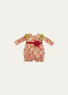Haute Baby Girl's Wild Bloom Bubble Romper In Multi