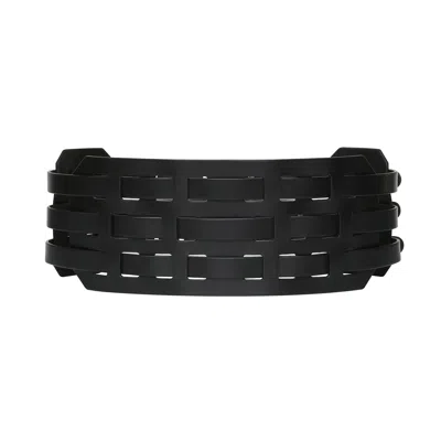 Haute Cuir Black Arlo Wide Belt