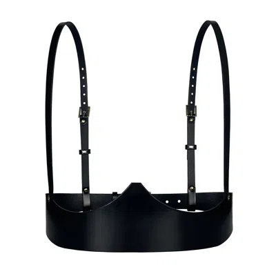 Haute Cuir Black Leather Underbust Harness