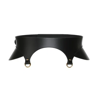 Haute Cuir Black Liora Waist Belt